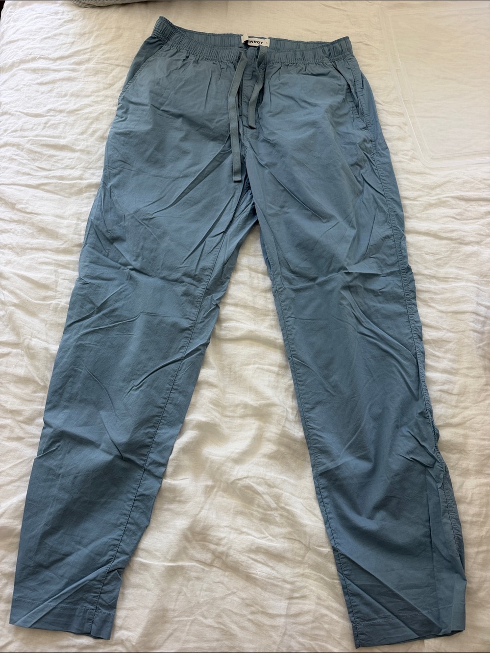 Venroy Men's Drawstring Joggers - Slate Blue 100% cotton. Never wear